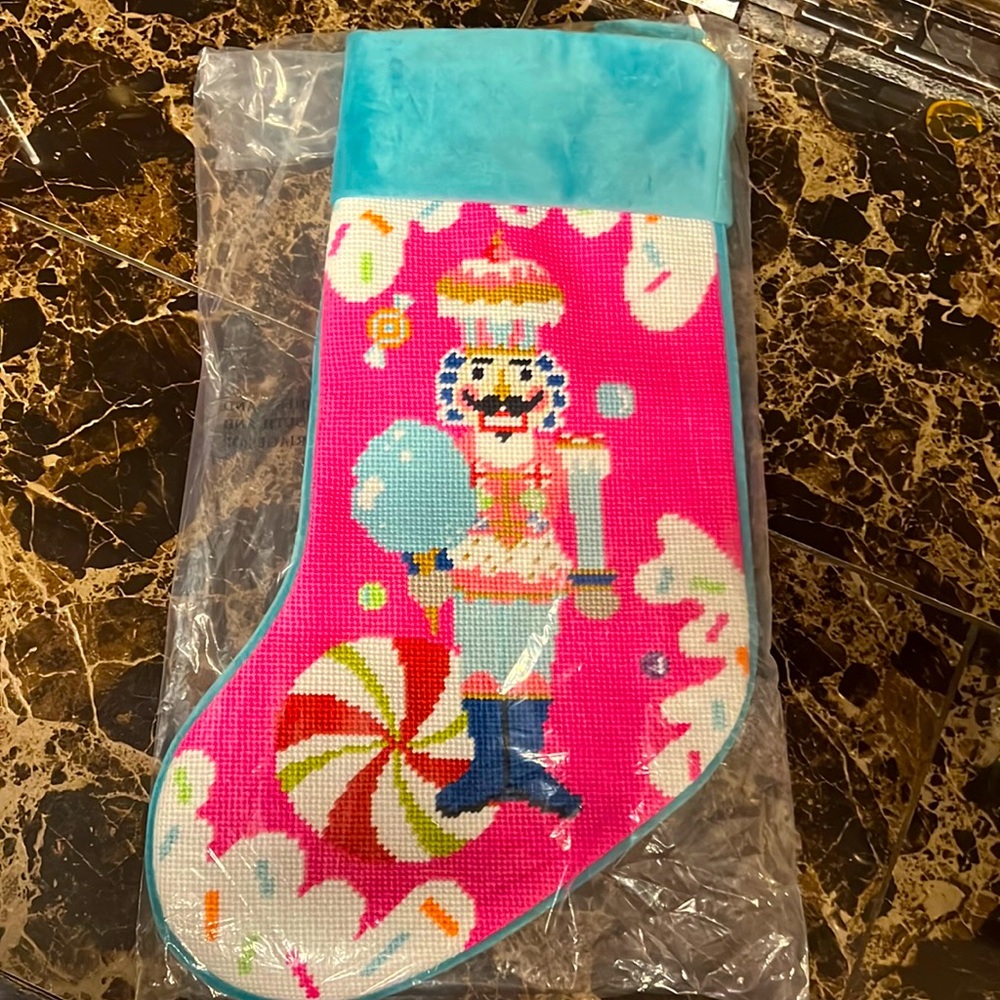 Glitterville Colonel Cupcake Nutcracker Christmas Stocking